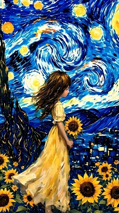 Hình nền Van Gogh tinh tế cho máy di động