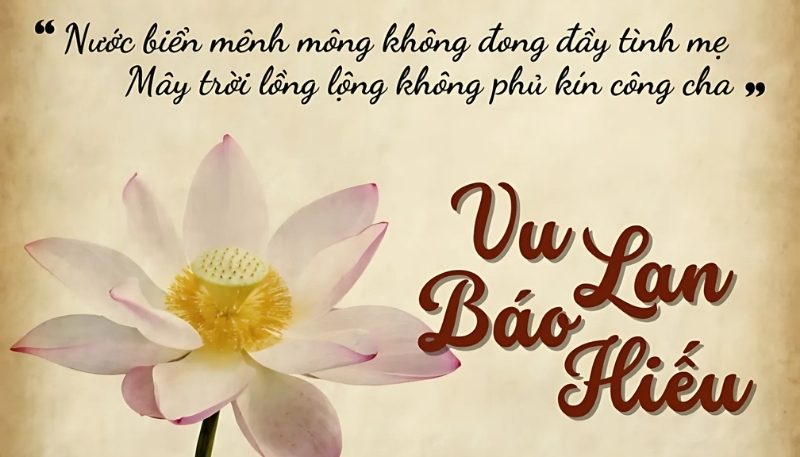 Ảnh Vu Lan báo hiếu 4K cùng lời chúc