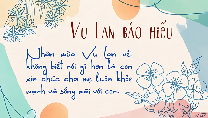 Ảnh Vu Lan báo hiếu ý nghĩa kèm lời chúc