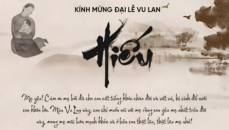 Hình ảnh Vu Lan báo hiếu PC kèm câu nói hay