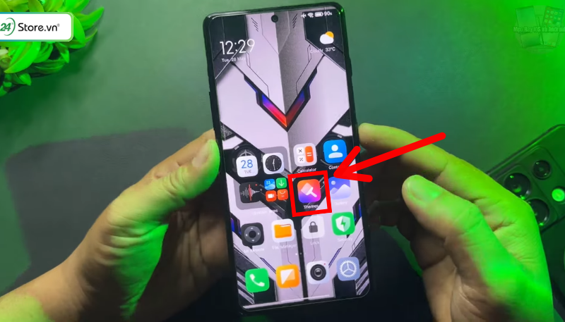 cài đặt hình nền cuộc gọi xiaomi