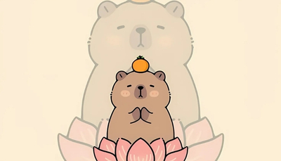 ảnh vẽ capybara 3d vũ trụ