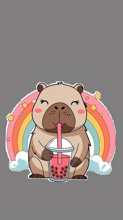 ảnh vẽ capybara chill đẹp nhất