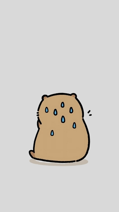 ảnh vẽ capybara chill ngồi ngắm cảnh