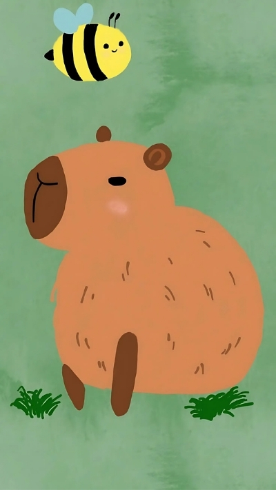 ảnh vẽ capybara meme phim hoạt hình