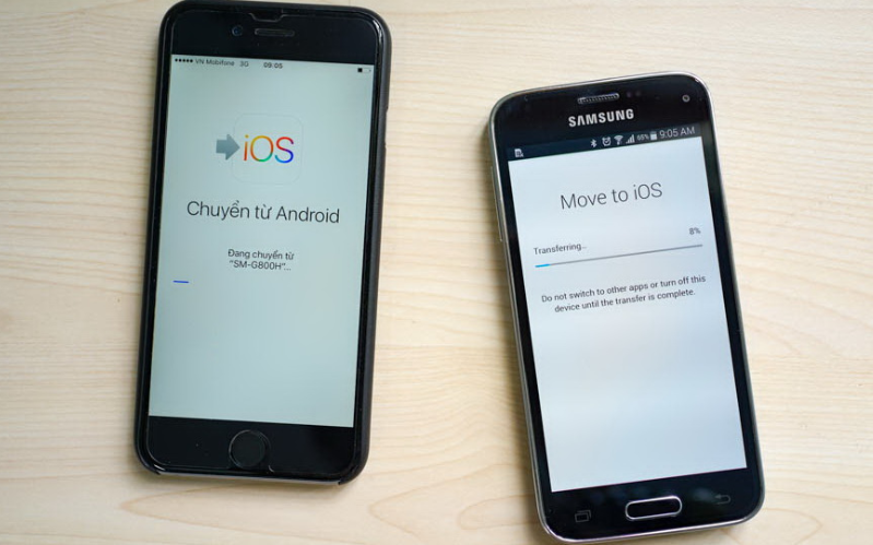 Chuyển dữ liệu Android sang iOS 
