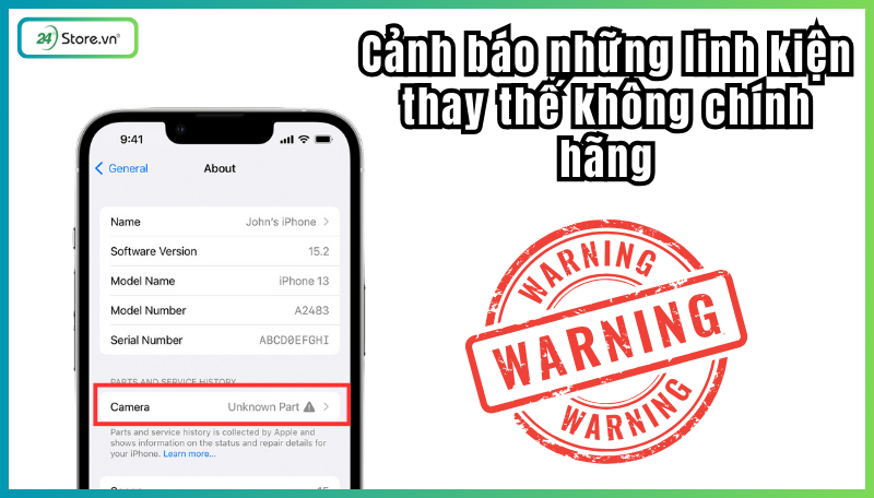 iPhone báo màn hình không chính hãng?