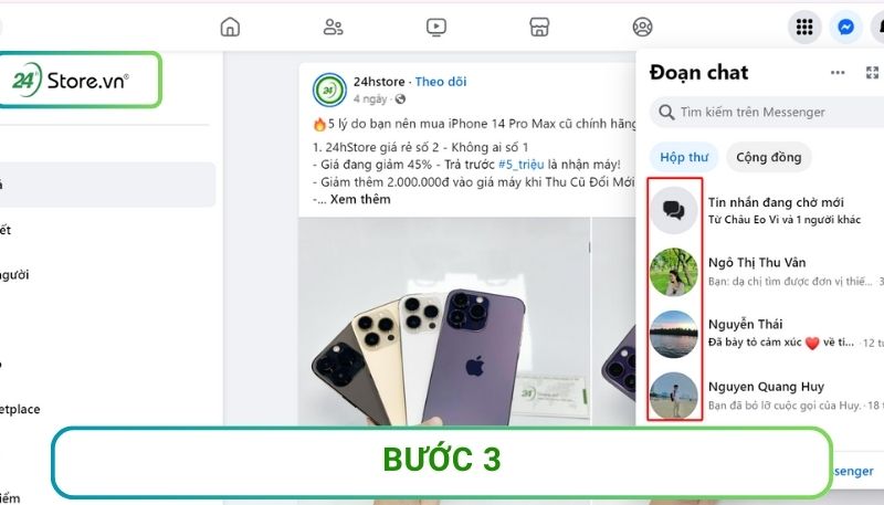 ib trên facebook là
