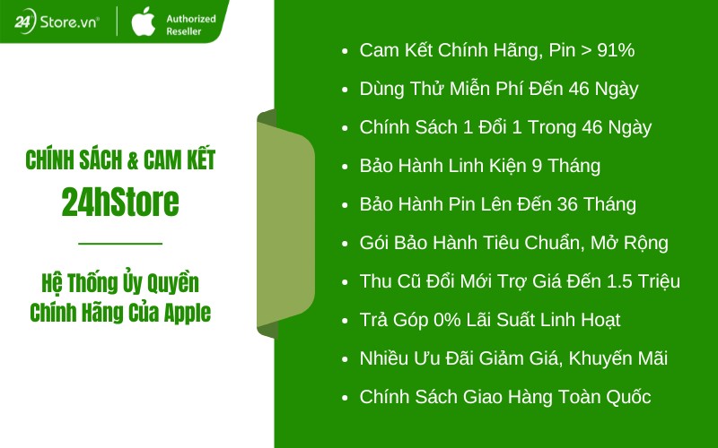 chính sách mua iphone 12 pro max 512gb cũ tại 24hstore