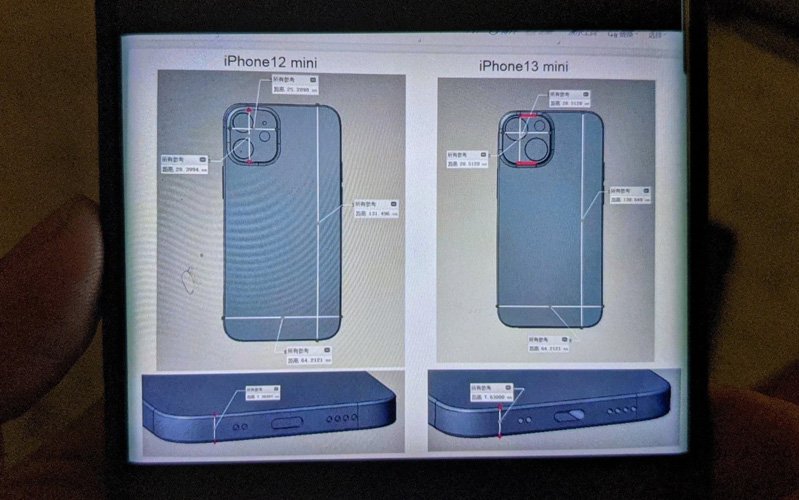 iphone 13 hinh 1 lo ban thiet ke camera iphone 13 mini