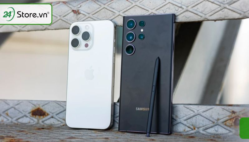 So sánh inch iphone 15 pro max vs samsung s23 ultra