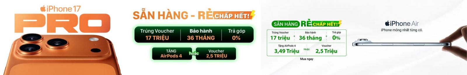 iphone 17 pro chính hãng tại 24hstore