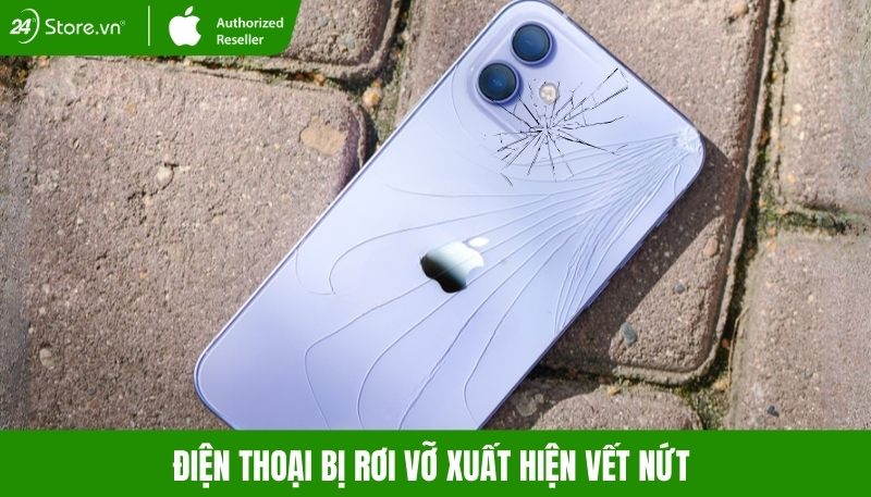 Điện thoại rơi vỡ hoặc va đập khi sử dụng