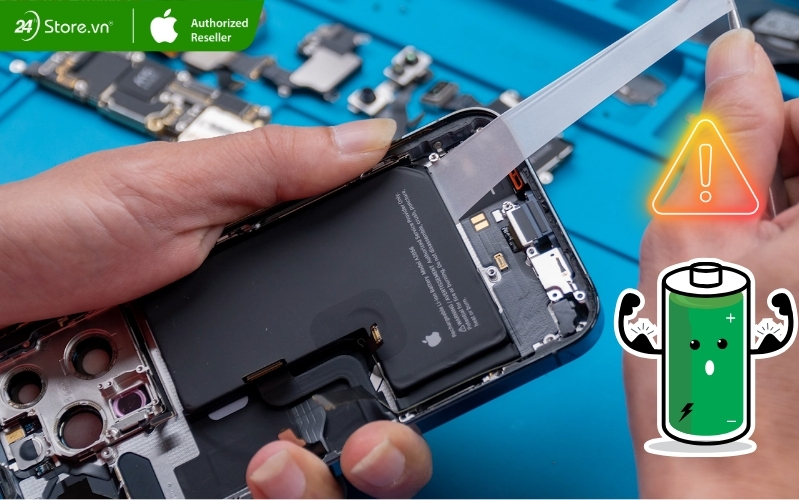 Pin iPhone cũ bị chai