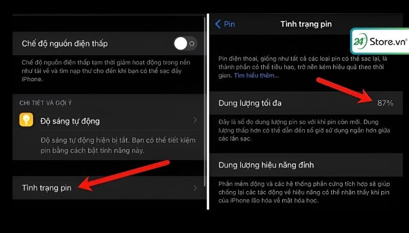 iPhone dùng bao lâu thì tụt pin 2