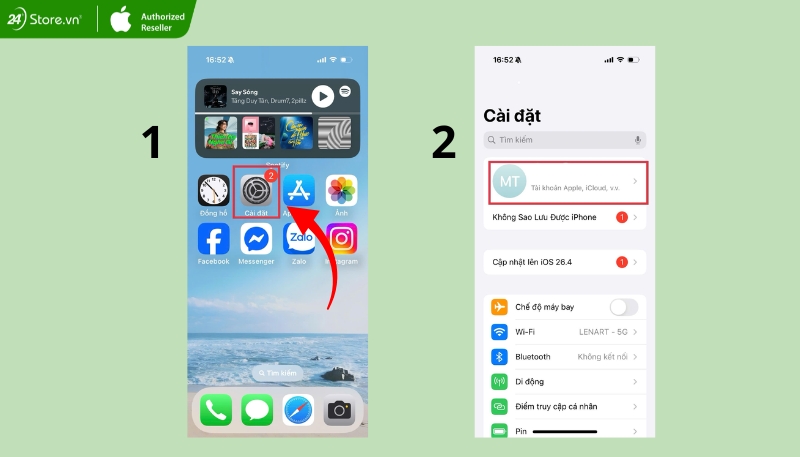 Cách bật iPhone is Findable