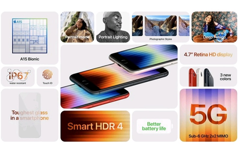 iPhone SE 3 có cấu hình khá ấn tượng đi kèm với kết nối 5G