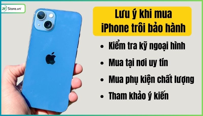 Những lưu ý khi mua iPhone trôi bảo hành