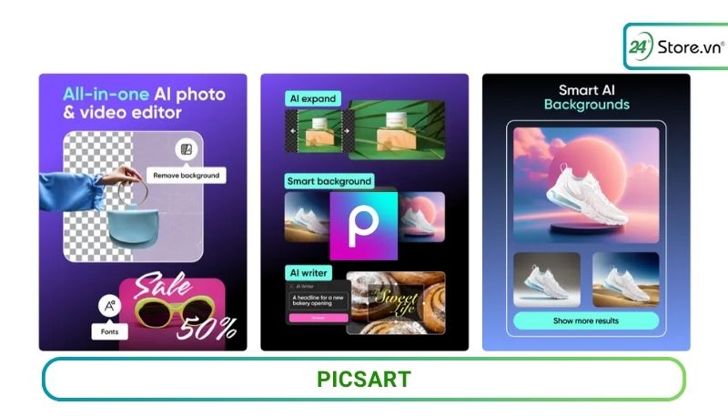 App làm nét ảnh PicsArt