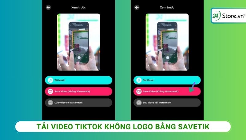 Tải video TikTok không logo trên iPhone