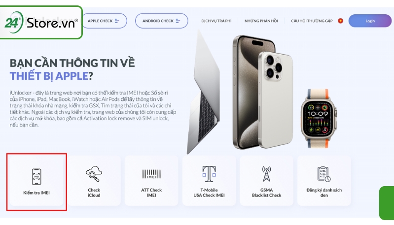 Cách check thông tin iphone bằng iunlocker