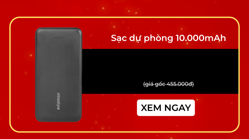 sạc dự phòng 10.000mAh chỉ 8.000