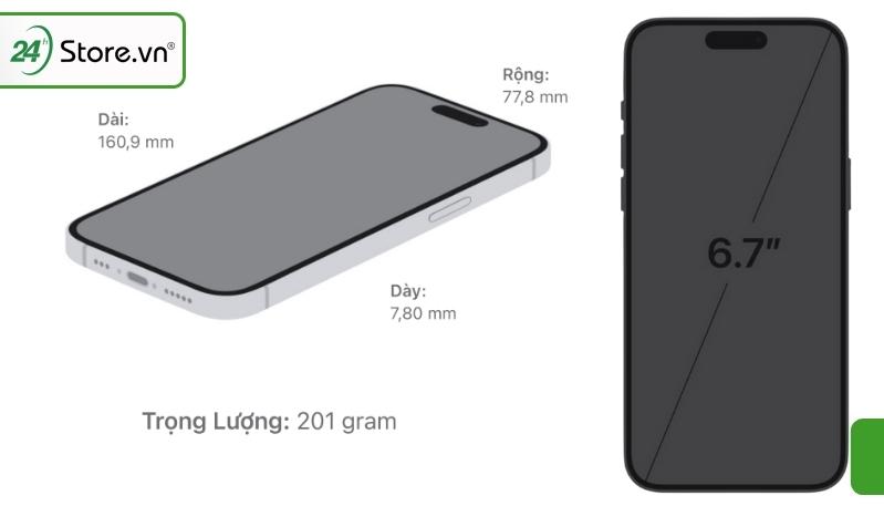 iPhone 15 Plus bao nhiêu inch