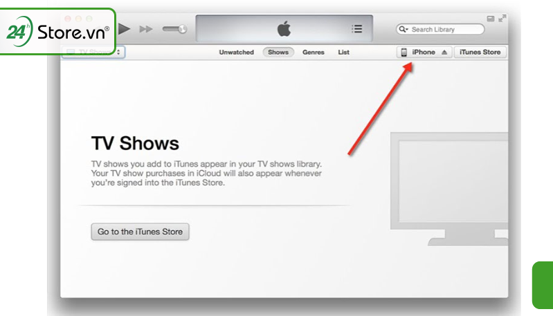 Kiểm tra iPhone 15 bằng iTunes