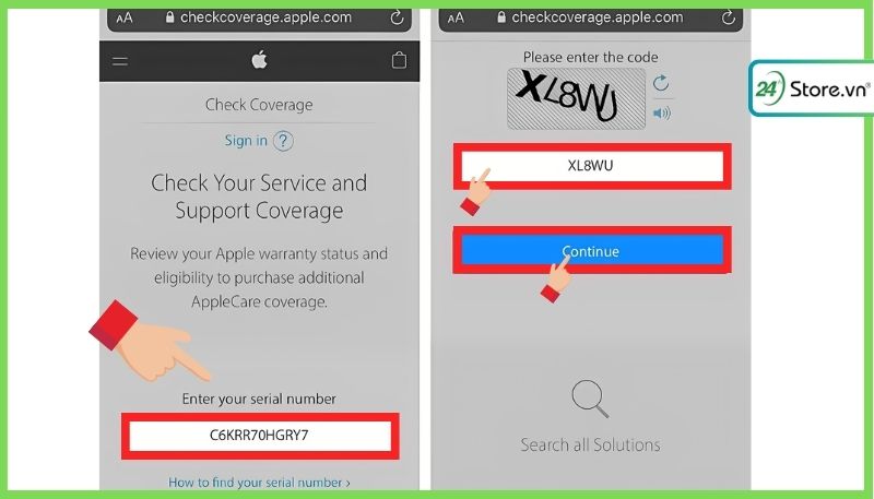 kiểm tra thời giạn bảo hành iPhone