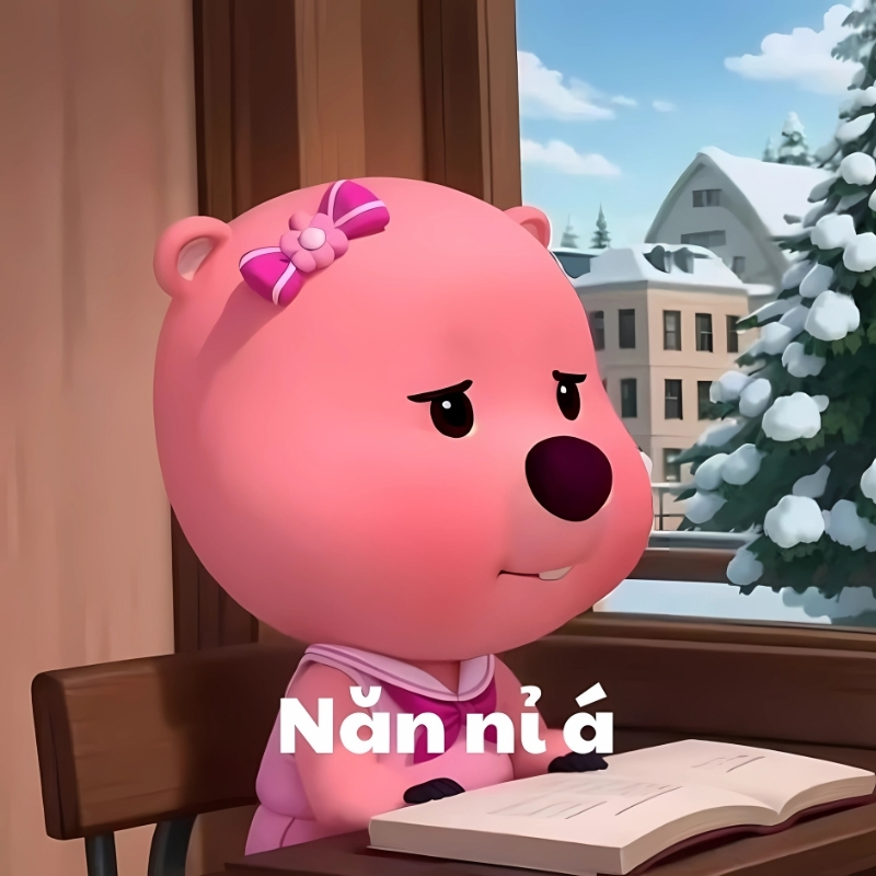 meme loopy biểu cảm vui dễ thương
