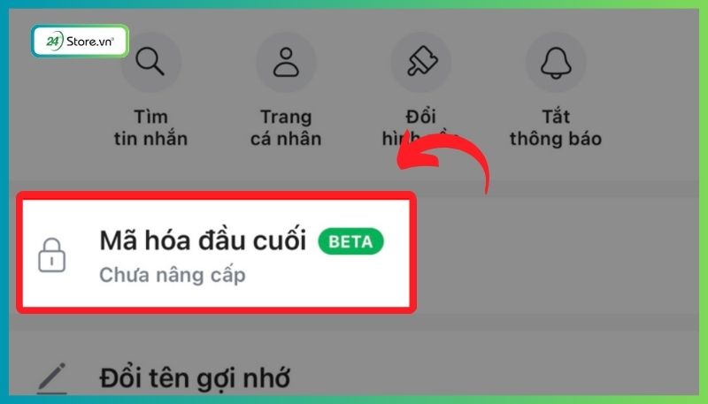 Tắt mã hóa Zalo