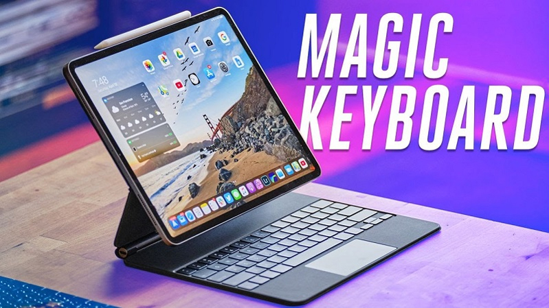 Magic Keyboard Folio iPad Pro 2020 12.9 inch có Trackpad tương thích hoàn hảo với iPad Pro 12.9 inch