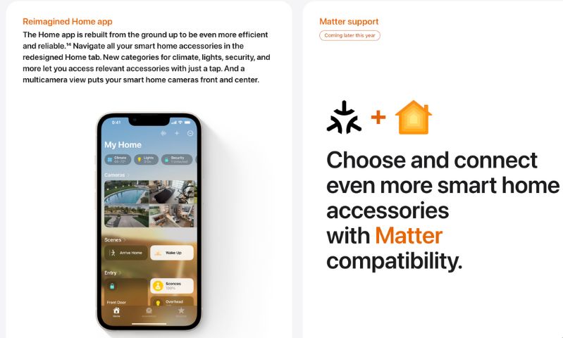 Matter Accessories bị loại bỏ khỏi iOS 16 beta 3