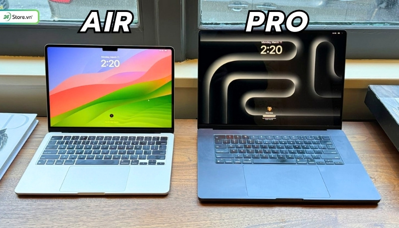 Phân biệt dòng MacBook Pro và MacBook Air