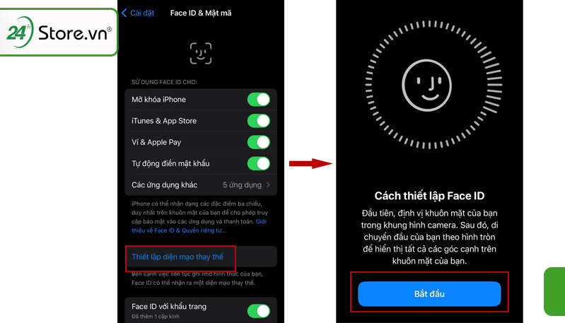 cách thay đổi mở khoá iphone