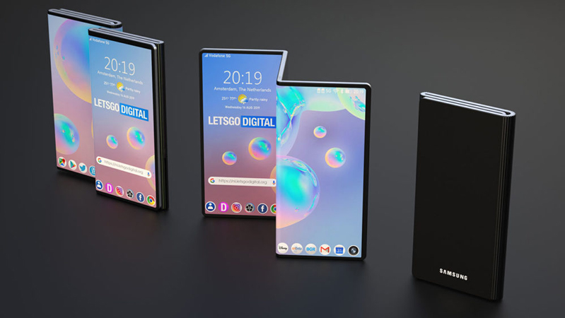 Samsung Z Fold với màn hình gập làm 3