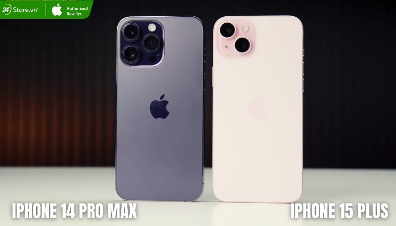 so sánh iphone 14 pro max và iphone 15 plus về thiết kế