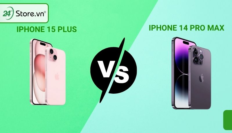 so sánh iphone 14 pro max và 15 plus