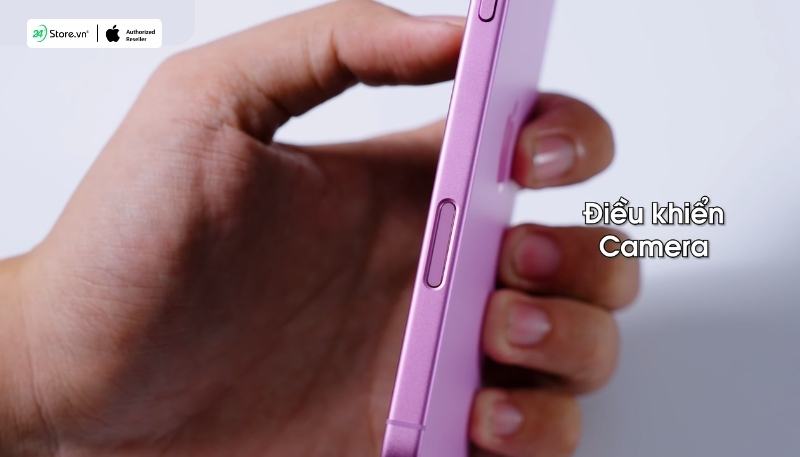 nút điều khiển camera trên iphone 16 plus