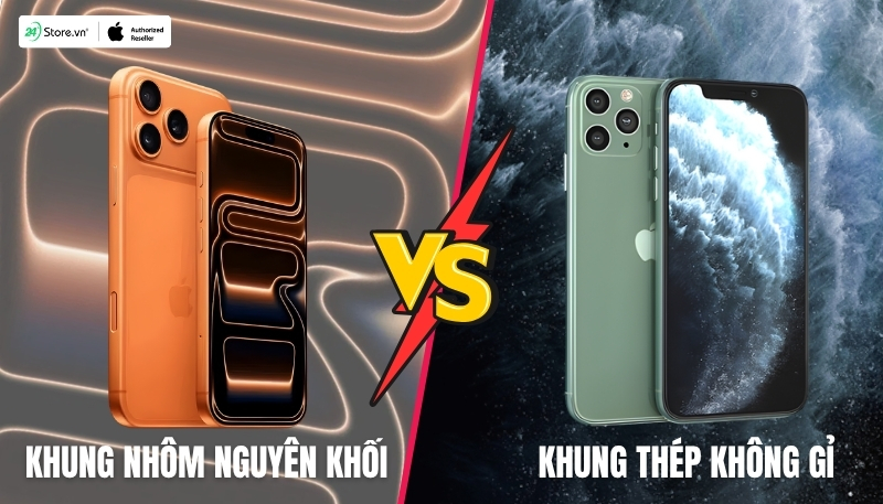 so sánh iphone 17 pro với iphone 11 pro