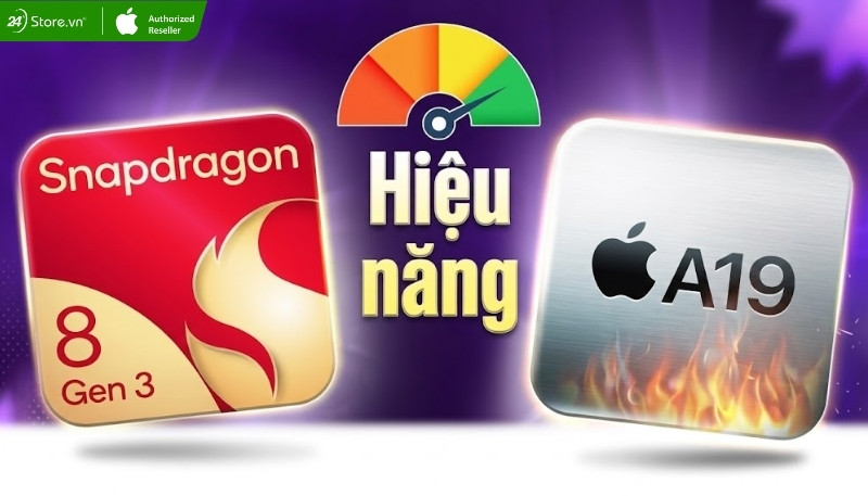 so sánh hiệu năng iphone 17 và galaxy z flip6