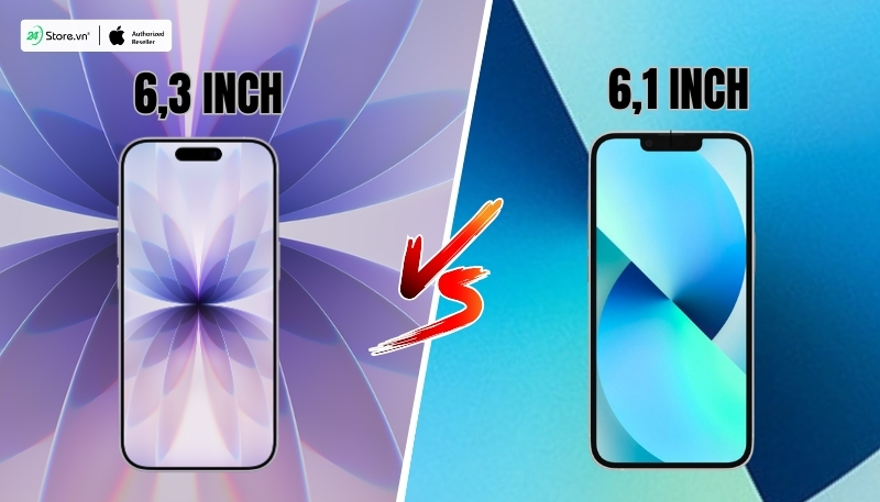 so sánh màn hình iphone 17 và iphone 13