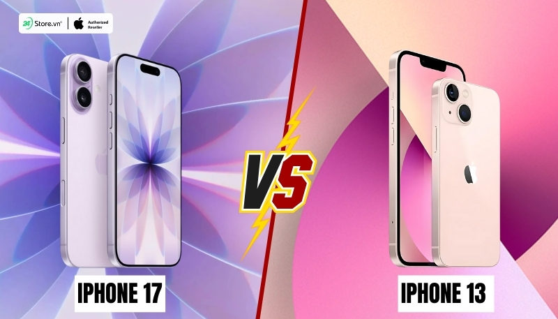 so sánh thiết kế ipjhone 17 và iphone 13 tiêu chuẩn