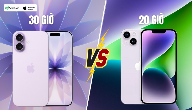 so sánh pin và sạc iphone 17 và iphone 14