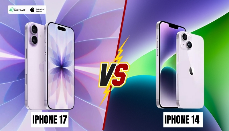 so sánh thiết kế iphone 17 và iphone 14