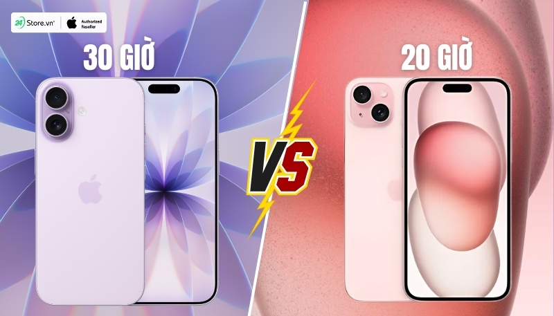 so sánh pin và sạc iphone 17 và iphone 15
