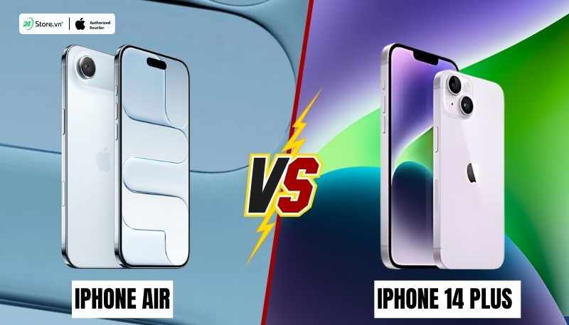 so sánh thiết kế iphone air và iphone 14 plus chi tiết