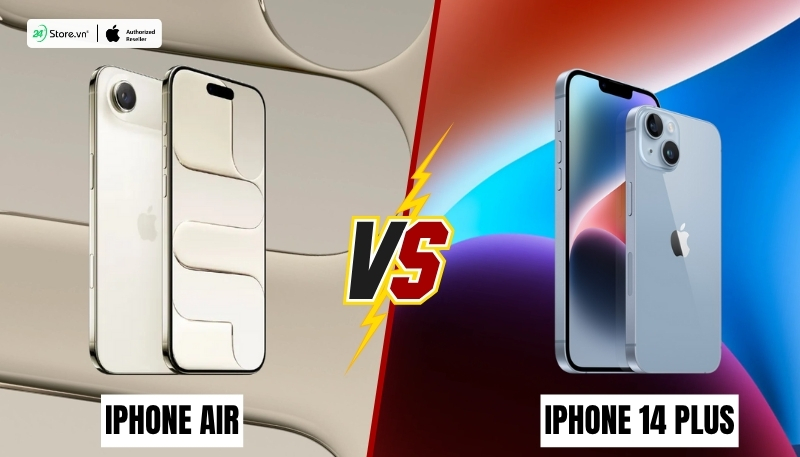 so sánh thiết kế iphone air và iphone 14 plus chi tiết