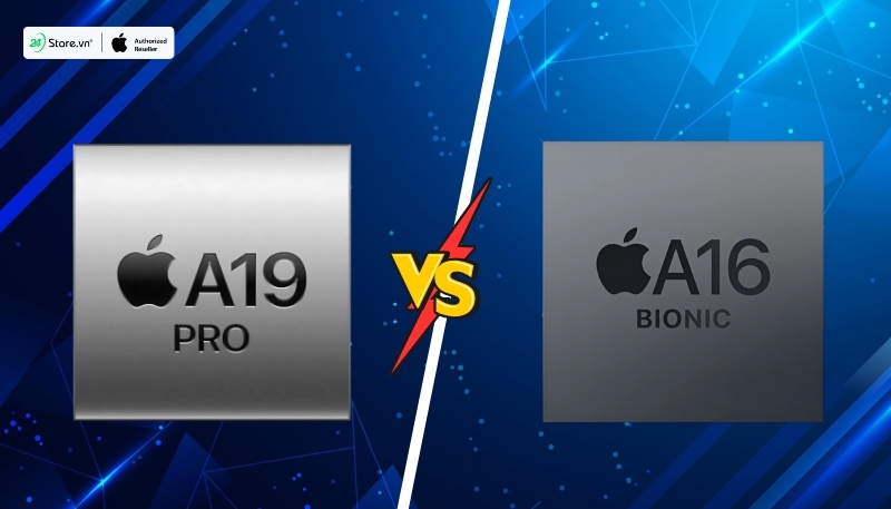 hiệu năng chip a19 pro và a16 bionic