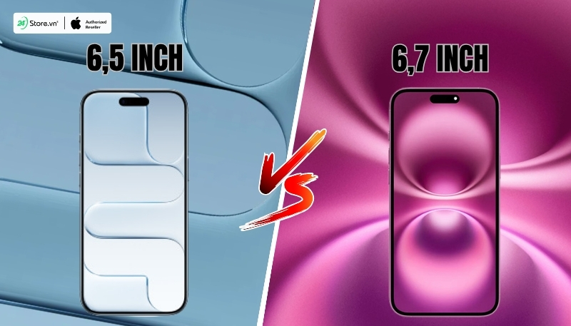 so sánh màn hình iphone air và iphone 16 plus
